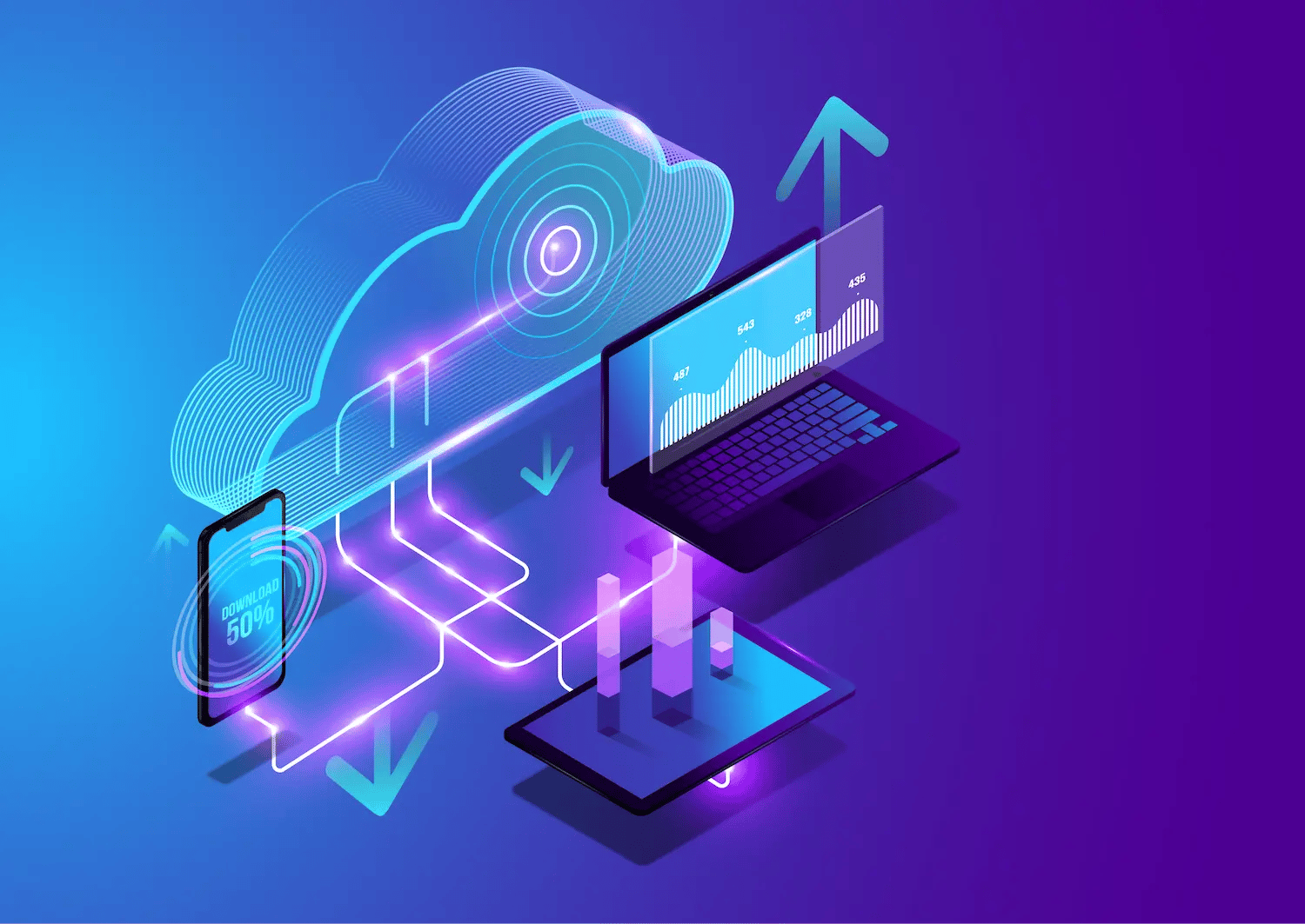 computers and high tech cloud image